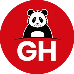 Image of panda opens pop-up window with links on our socials